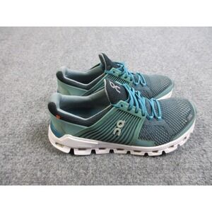 On Running Athletic Shoes in Teal and White